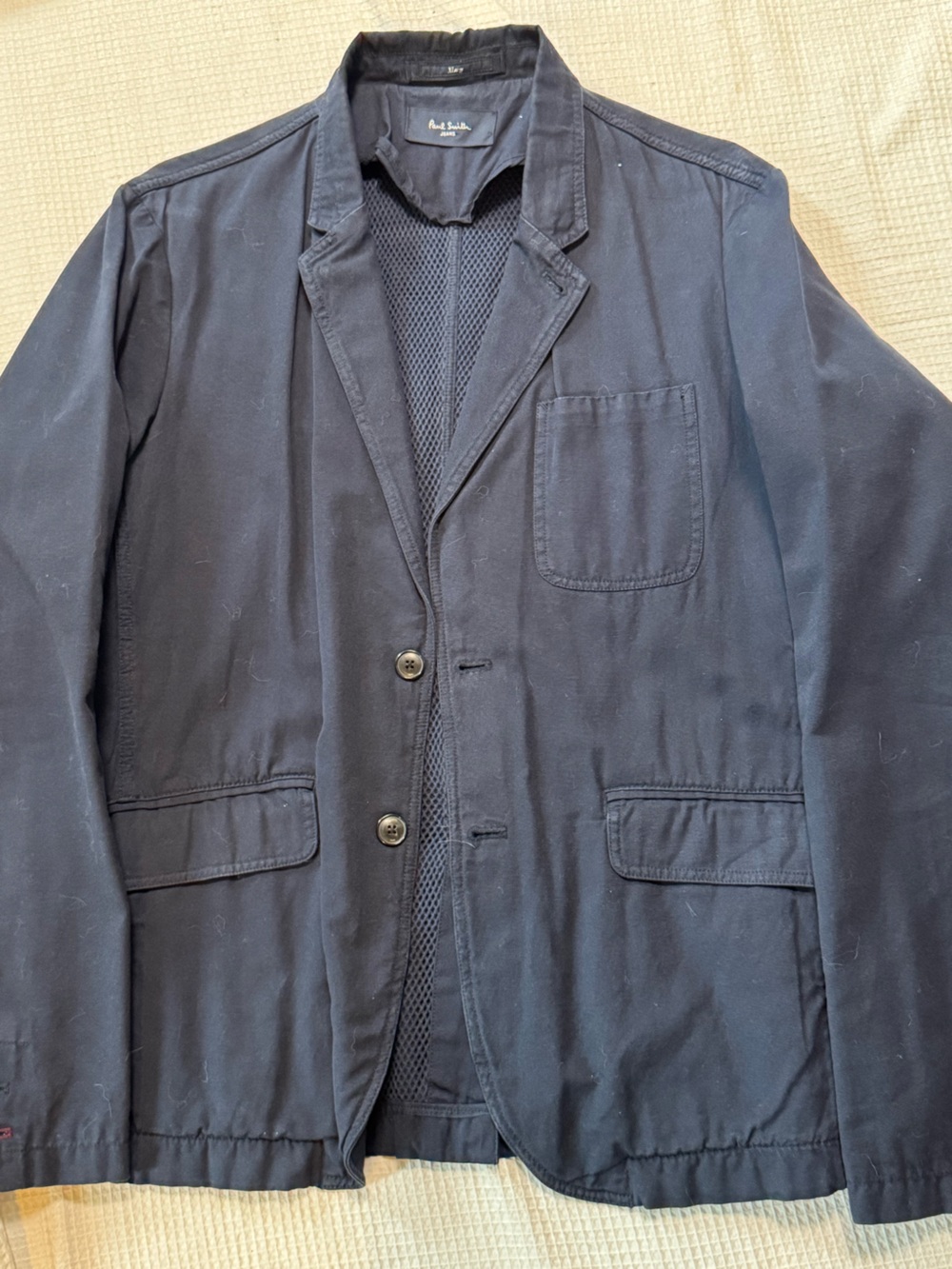 Paul Smith Navy Lightweight Cotton Shirt Jacket